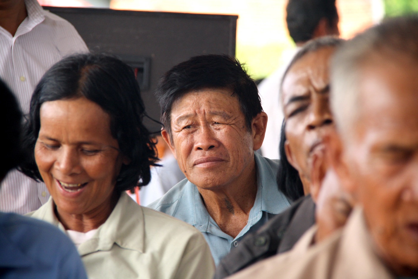 Survivors at a forum in Kampong Chhnang